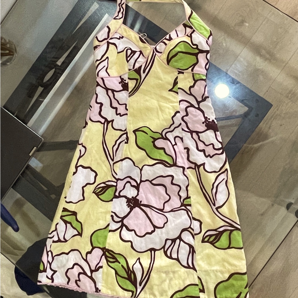 Vintage Pin-Up midi halter dress